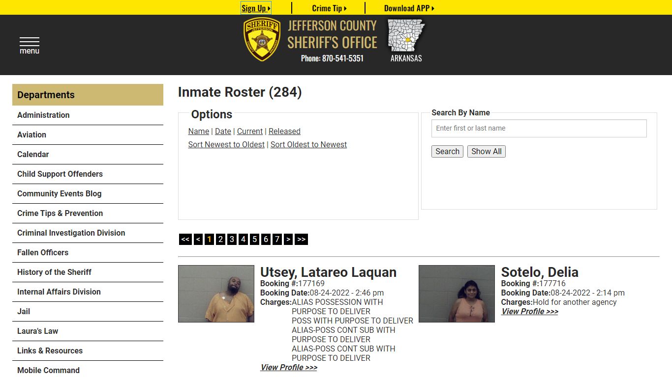 Inmate Roster - Current Inmates Booking Date Descending - Jefferson ...