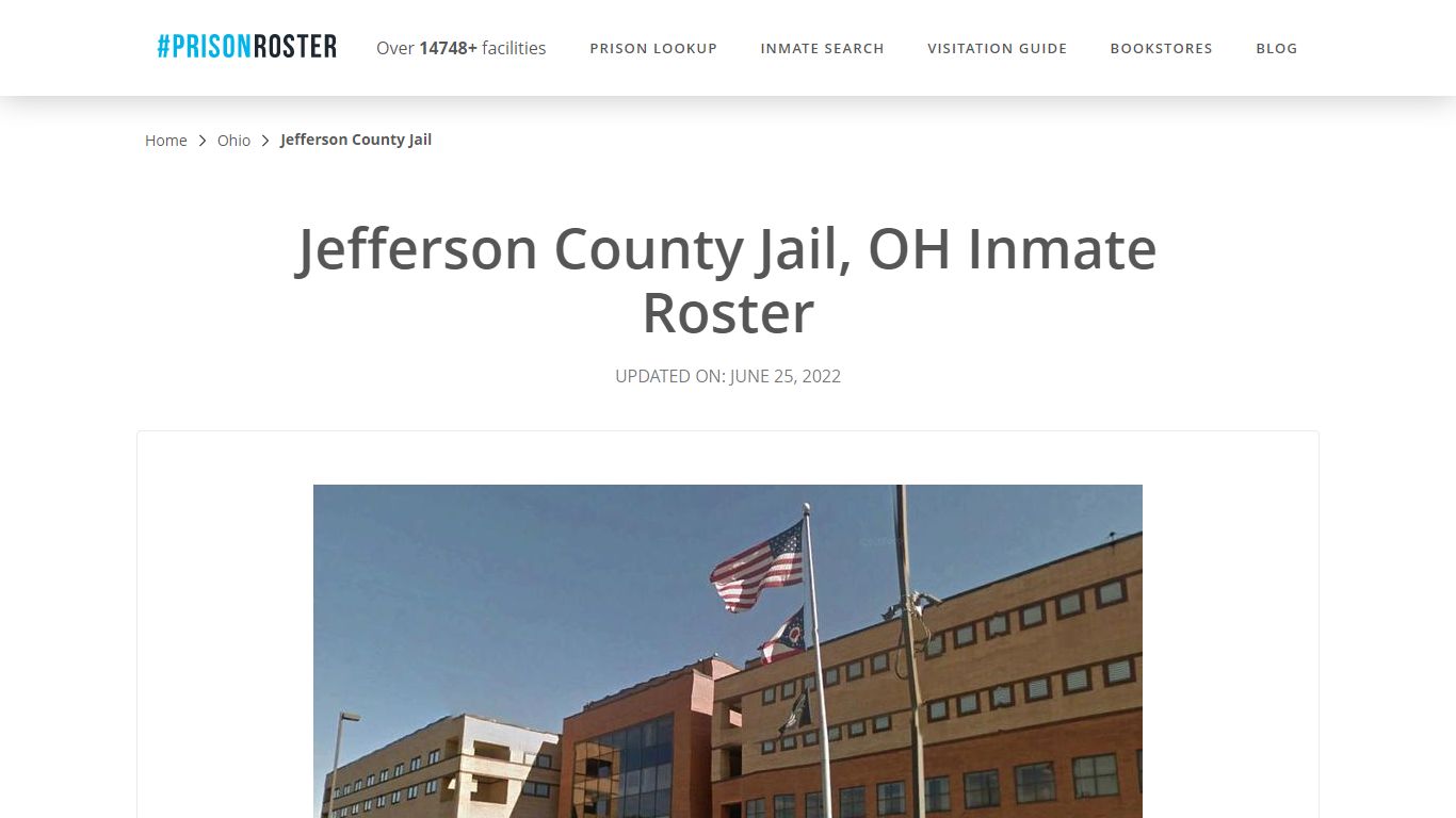 Jefferson County Jail, OH Inmate Roster - Prisonroster
